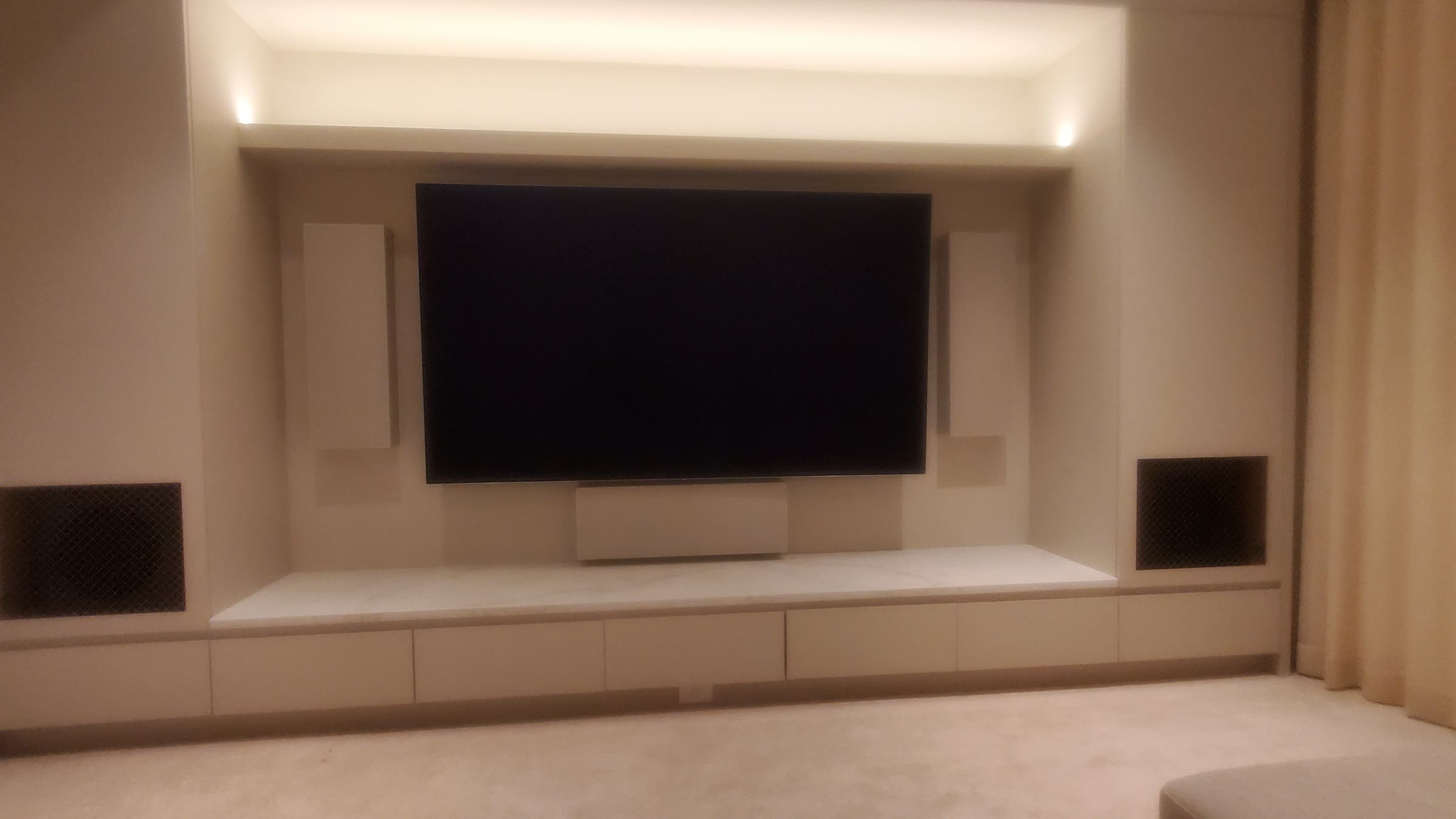 Media Walls & TV Installation project completed by iT Homes